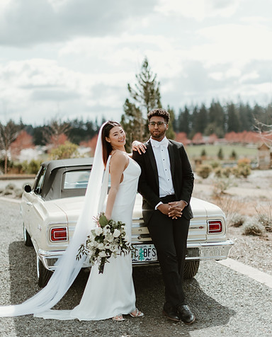 Timeless elegance wedding couple